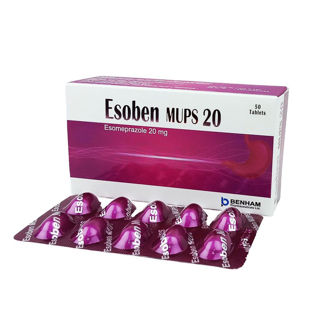 Tablet  Esoben MUPS 20mg (50pcs)